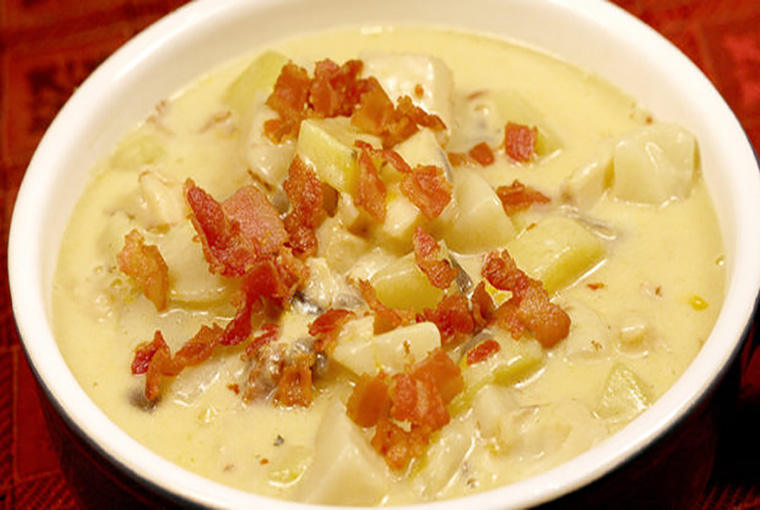 Pike and cheese chowder