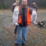 Ron Collins with his first 2 rabbits. This was during his first year hunting and was one of the proudest days of his life.
