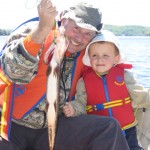Ben Rinaldo caught his first fish ever when he went fishing with his Dad.