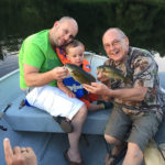 Three generations of fisherman. From L-R: Dad Eric, son Antoine, and Uncle Bob.