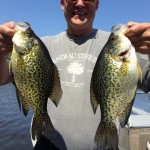 Dan Keefe with some slabs of crappie up in Lake of the Woods!