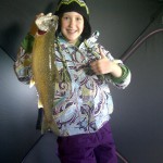 Stephanie, 12, one-upped her father, Dean DelBosco, while fishing for jumbo perch. This was her first lake trout, weighing in a 3 pounds.