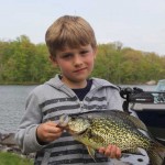 Tomas, 7, from Mississauga and his father John went on the search for big spring Crappie on Buckhorn Lake last spring. They found them!