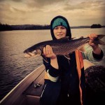 Jade reeled in her biggest Lake Trout while out with her boyfriend and cousin on Hannah Lake.