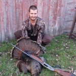 Jeremy Chamberlain with his first bird of the turkey season shot at 6:30pm opening day! Great bird Jeremy!