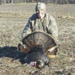 Apprentice hunter Matt Chapeski, 13, from Richmond, got his first turkey on opening weekend while hunting with his dad. The turkey hunt was a first for both him and his father. The bird had a nice 9-inch beard and was taken at 8:30 a.m. in Carp.