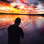 Matt Cooke doing some evening fishing for pickerel in Geraldton, Ontario.