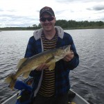 Mike Morin of Sturgeon Falls caught this walleye in Lake Nipissing last year. It was about 7-pounds.