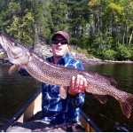 Richard Hardy caught and released this 42-inch pike on a canoe trip.