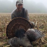 Rob Matthews foggy morning hunt paid off! "Our fourth time out to sit and on a foggy May 17 I bagged my turkey who came in strutting with 2 other toms and 3 jakes in tow by 7am" What a beautiful bird and back drop Rob!