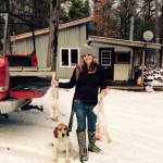 Sadie Greenwood has hunted cotton tails but this was her first snowshoe hunt, on the first one using dogs. For her, it was one of the most exciting hunts she’s been on.