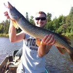 Steve Paxton lands a personal best with this 36" pike caught with no leader.