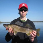 Evan, 15, caught this 20-inch walleye on Rice Lake with his dad on Victoria day weekend.