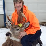 Amber Dowdall of Sudbury has been hunting deer for three years and it finally paid off when she got this seven-point buck - her first deer.