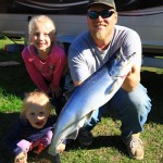 Andrew Paisley of Nipigon submitted this photo of his daughter Alanna after she caught this 10-lb salmon in Nipigon Bay. “She reeled it in herself on a lure she picked out. She was so proud of herself.”