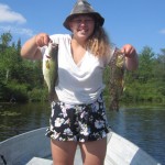 Megan Haggett, 14, loves to fish.