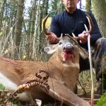 After missing two bucks, Mike Joseph thought his morning hunt was over. Then an eight-point buck approached.