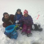 Russell Miller from London got the opportunity to help some friends and their families learn about ice fishing in Canada. Ava, 4 and Sebastien, 3 had a great time fishing for lake trout in the Algonquin highlands area.
