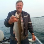 Kari Viljanmaa landed this speckled trout off Manitoulin Island
