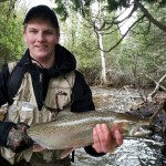 Tyler Bisaillon, 16, from Wahnapitae, joined Nickel City Bass Club this year and caught his first steelhead on May 4, 2014.