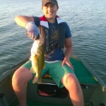 Hudson Fricke used nearly everything in the tacklebox before he landed this Largemouth