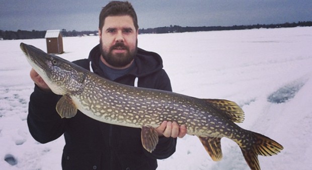 Brandon Lawrence and his pike