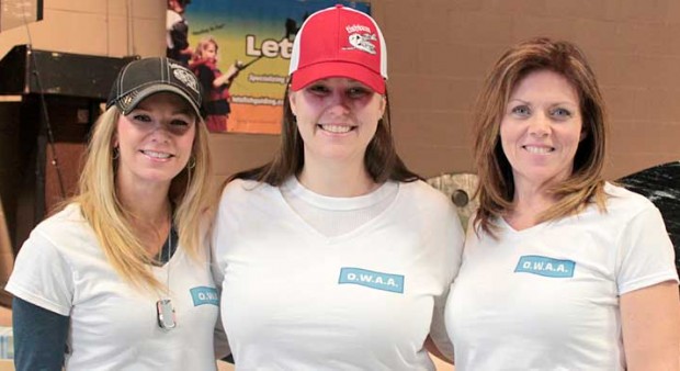 Carrie Cartwright, Jennifer Fullard and Yvonne Brown, 3 of the executive members of the Ontario Women Anglers Association. 