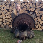 Tierney Cartman, 16, shot this 28-pound tom on opening morning 2014 while hunting with her dad, Dave, near Cobden. It had a 8-inch beard.