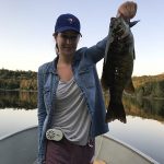 Jessica McGuinness caught this smallmouth bass on Labour Day weekend.