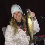 Kicking off the new year, Chrissy Fobert iced this walleye out on the Bay of Quinte.
