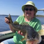 Diane Carriere was fishing her favorite spot on the North Channel when this 31.5-inch walleye.