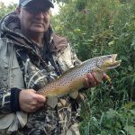 Joe Bouchard caught this early morning brown trout in Brant County.