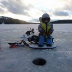 Leo Foy was monitoring his fishing hole right before he iced his first walleye.