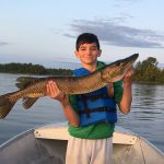 Brady Leyes out-fished his Dad when he landed this 37-inch pike. A new personal best for him!