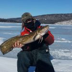 Tyson Kan iced this burbot while targeting lake trout.