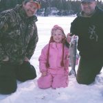 Avery Wilson reeled in this lake trout on her own while out fishing with her uncle Claudio Rocca and family friend Phil Thibeault.