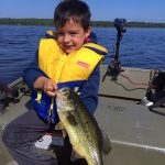 Nathan McPhee of Guelph sent in this photo of his son Griffen McPhee, 5, with a largemouth bass they caught on Manitoulin Island on Lake Huron.