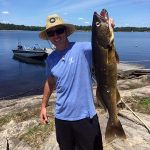 Paul Casey of The Blue Mountains caught this huge walleye in the French River.