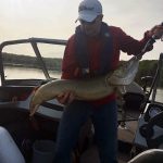 Ryan Moore of Hamilton caught this giant muskie on Lower Buckhorn Lake, with some help from his dad, Gary (not pictured).