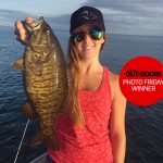 Congratulations to our winner for July 26, 2019, Kayla Culp of Ridgeway! She caught this Lake Erie smallmouth bass near the Niagara River while drop-shotting with her fiancé, Matt Sirianni.