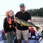 Amber Munshaw of Barrie caught this 30-inch walleye on Ahmic Lake while trolling with a jig and artificial minnow while fishing with her family at their cottage. “Way to go, kiddo!” wrote her dad, Jay, also pictured.
