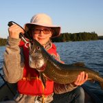Hannah Munderich of Welland was thrilled to catch her first-ever lake trout while jigging spoons off a canoe while vacationing in the Lake of Bays area.