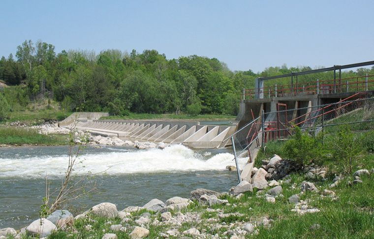 Denny's Dam on the Saugeen River