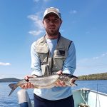 Tyler Watson of Galt caught this beautiful 24-inch Lake Trout on a Rapala trolling in Lake Kipawa, northeast of Temiscaming in Quebec.