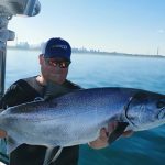 Chris Ruhl of Alma sent in this photo of his Lake Ontario king salmon catch.