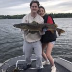 Kayla Ward of Bowmanville caught this northern pike on a jerkbait on Seymour Lake in late August. It was netted by her boyfriend, Shaun Fernandes, and released.