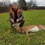 Bruce Cole of Picton harvested this buck during the bows-only season in Prince Edward County in a field on a friend’s farm while hunting with his dad, Charlie.