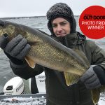 Congratulations to our winner for November 15, 2019, Cameron Laird of Milton! He caught this personal-best, eight-pound walleye in the Bay of Quinte on Remembrance Day.
