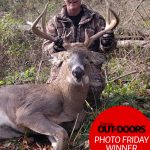 Congratulations to our winner for November 8, 2019, Jason Russell of Port Stanley! He was all smiles after harvesting his first buck.