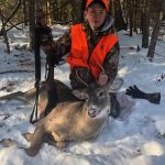 Mason England of Plevna with his second buck in as many years in Maberly.